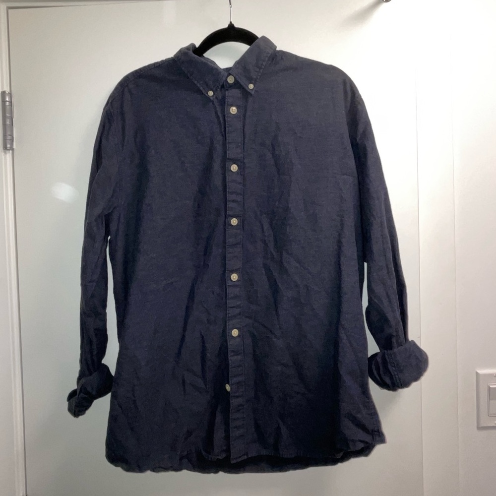 Navy Blue Button Down Shirt